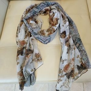Patchwork style BCBG scarf